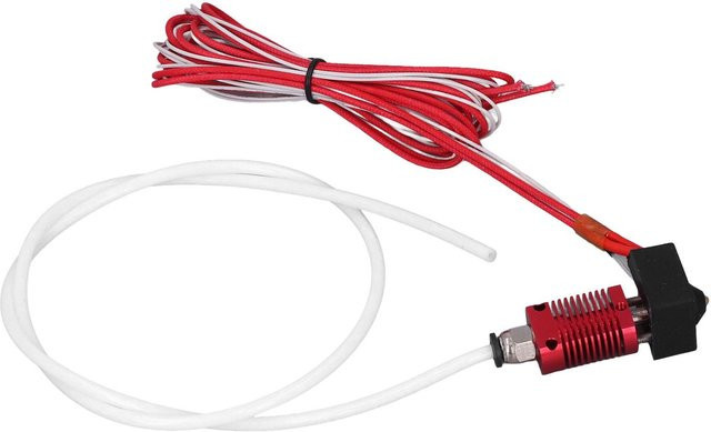 TOMTOP JMS 3D-Drucker Extrusionskopf Extruder Hotend für CR10 DIY mit Aluminium-Heizblock und Silikonabdeckung, 12V, Rot - Bild 1