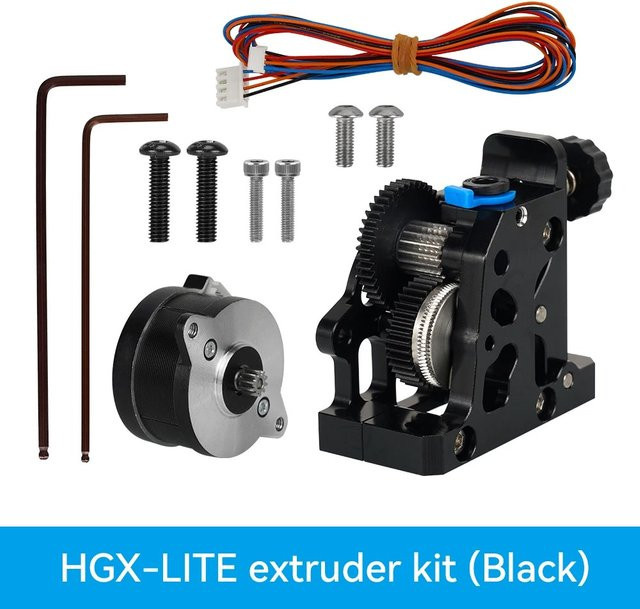 Qiilu 36-mm-Extruder mit hochpräzisem Schrittmotor für CR-10 und CR-10S FDM 3D-Drucker, Schwarz-Rot - Bild 1