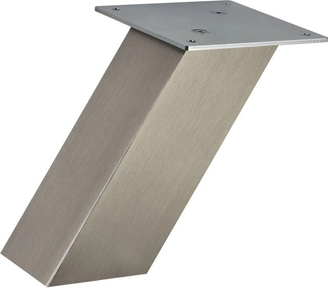 SO-TECH Barkonsole Schräg in Edelstahloptik Silber, B/T/H: 12 x 12 x 17 cm - Bild 1