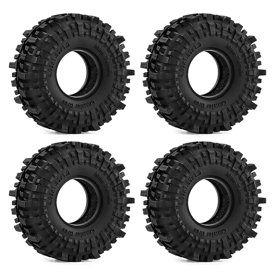 Meep RC Crawler Reifen, 118mm, 1:10 Maßstab, Schwarz, Gummi - Bild 4