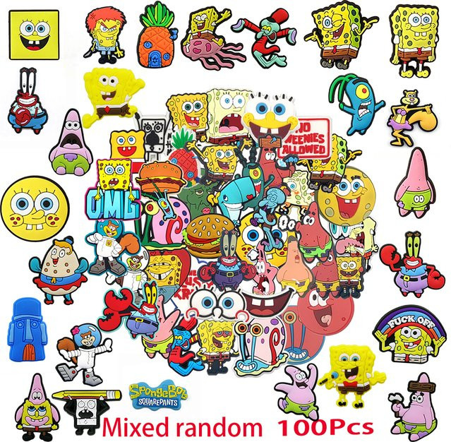 Potdemiel Schuh-Charms SpongeBob Schwammkopf, PVC - Bild 1