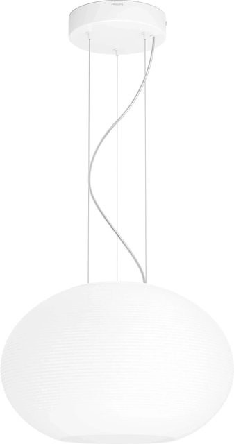 Philips Hue Pendelleuchte Flourish White & Color Ambiance mit Glas und LED-Leuchtmittel - Bild 1