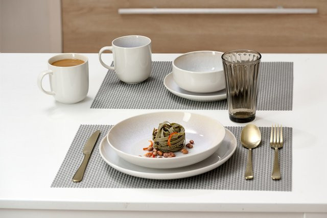 Ritzenhoff & Breker Frühstücksservice Laredo 12-teiliges Set aus Stoneware in Beige und Weiß - Bild 1