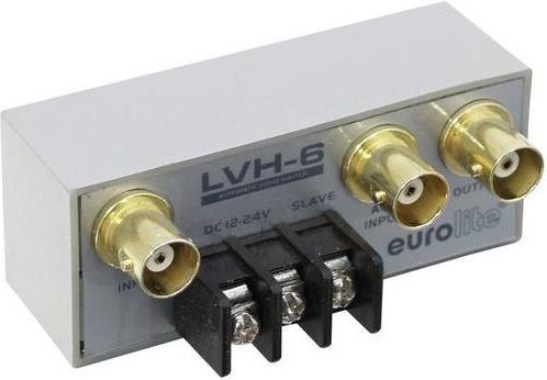 Eurolite LVH-6 BNC-Umschalter im silbernen Metallgehäuse - Bild 1