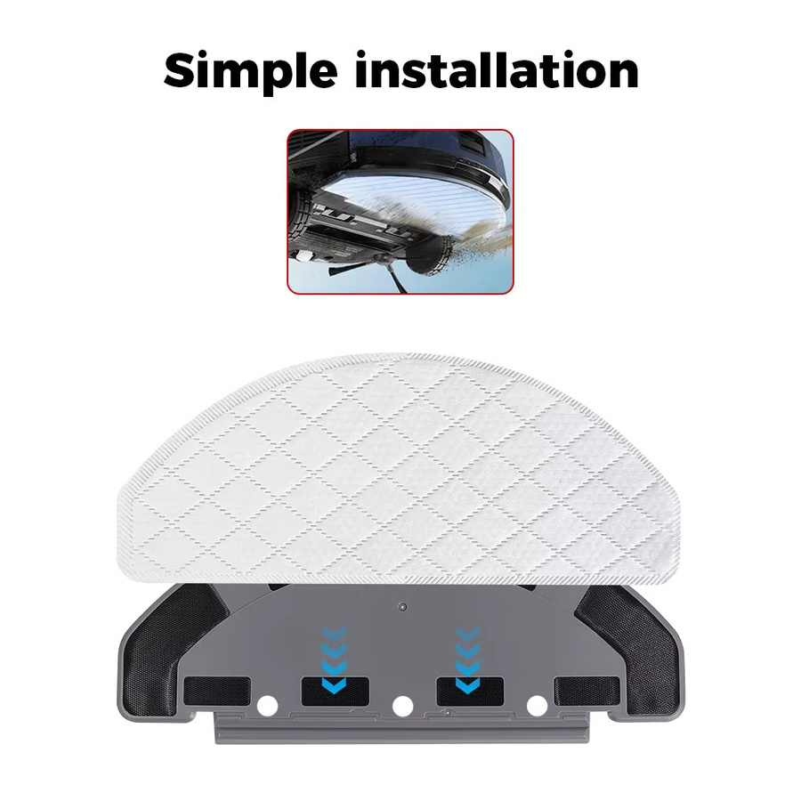 Ecovacs Einweg-Wischlappen in Weiß für Deebot Ozmo T8, T8+, T8 AIVI, T8 Max, T9, T9+, T9 AIVI, T9 Plus, N8, N8+, N8 Pro, N8 Pro+ und N8 Plus Roboterstaubsauger - Bild 3