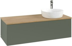 V&B Waschtischunterschrank Antao mit Beleuchtung, Farbe Eiche Honig, B/T/H: 120 x 50 x 50 cm - Bild 1