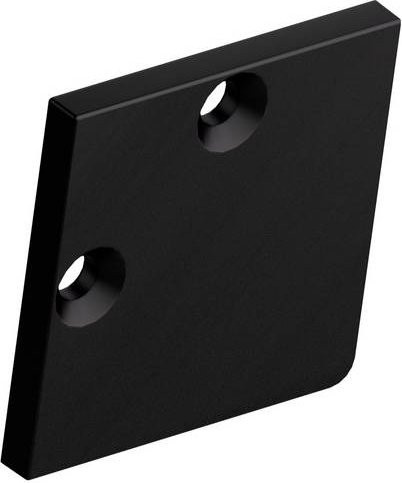 Barthelme Endkappen-Set aus Kunststoff in Schwarz, quadratisch - Bild 1