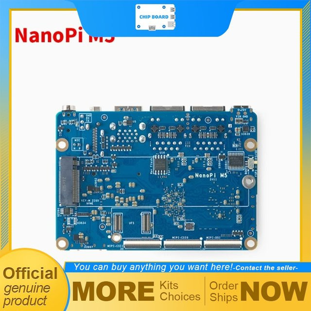NanoPi M5 Single Board Computer mit Rockchip RK3576, HDMI-Ausgang, Dual GbE, M.2 NVMe-Steckplatz und UFS 2.0-Unterstützung in Blau - Bild 1