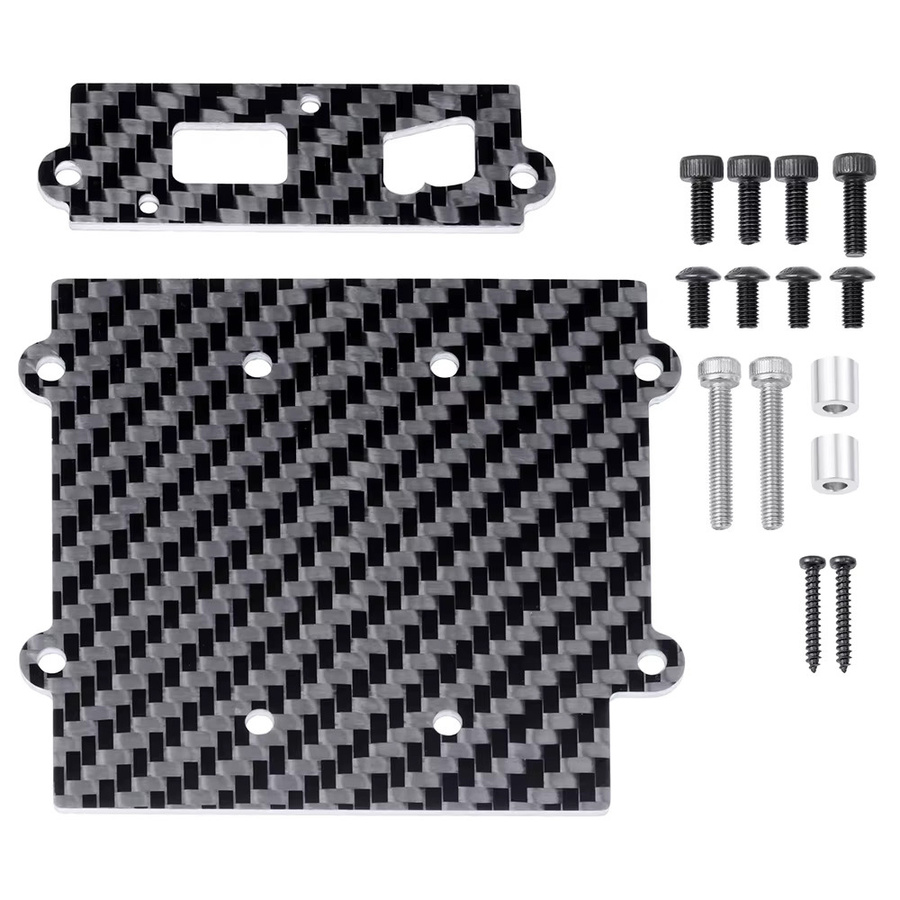 TRINOOD Carbon Fiber ESC Montageplatte, Zubehör, Schwarz - Bild 3