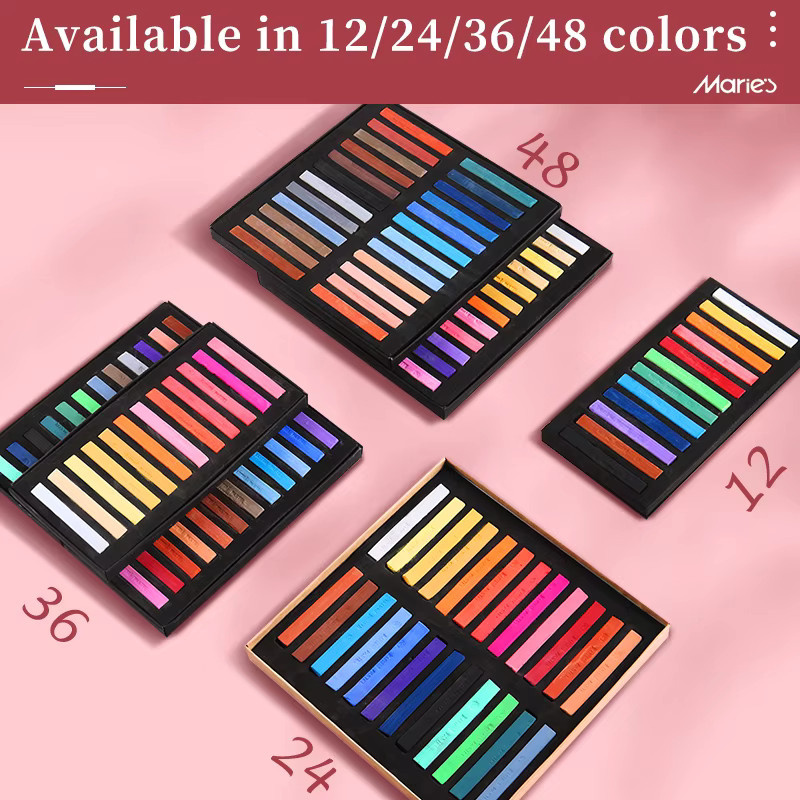 Marie's Soft Chalk Pastels Professionelle Pastellkreiden in Multicolour für Künstler - Bild 3