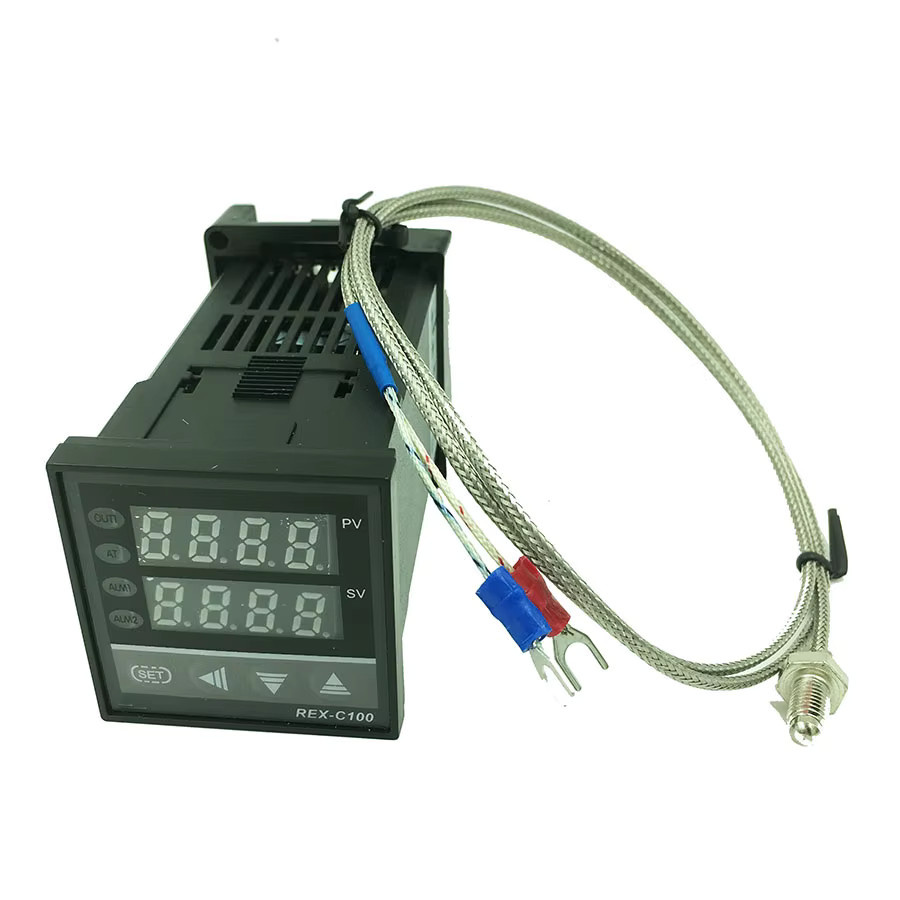 REX-C100 Digitaler PID-Temperaturregler Thermostat mit SSR-Ausgang und K-Typ-Thermoelement-Sonde von lefavor - Bild 2