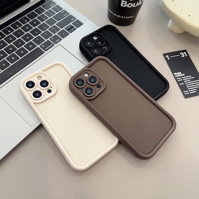 Stoßfeste Silikonhülle für Apple iPhone in Rot - Bild 1