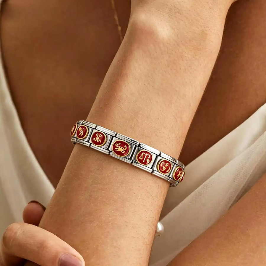 Armband Edelstahl, Bunt, Unisex, 9mm - Bild 3
