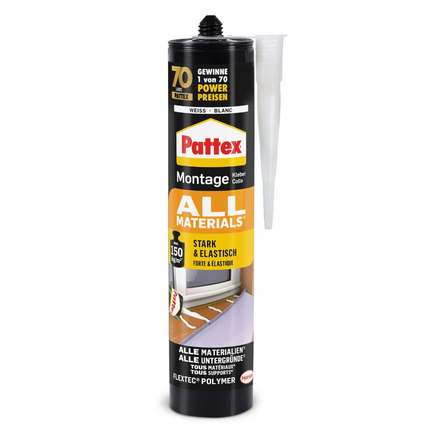 Pattex Montagekleber All Materials wasserfester Alleskleber, 450 g - Bild 2