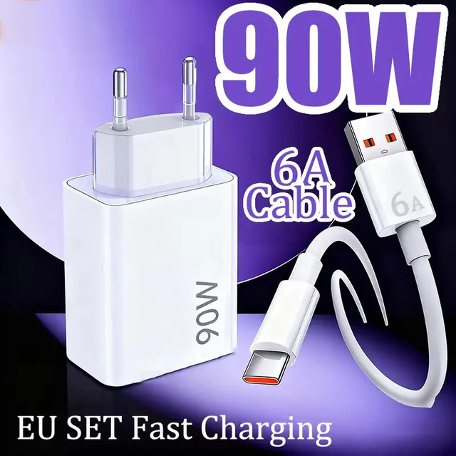 Xiaomi 90W USB-C Schnellladegerät mit USB 3.0 Typ-C Kabel in Weiß - Bild 1