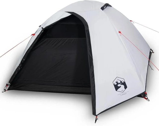 Furnicato Campingzelt Kuppel Weiß verdunkelnd H x B x T: 140 x 260 x 212 cm - Bild 1