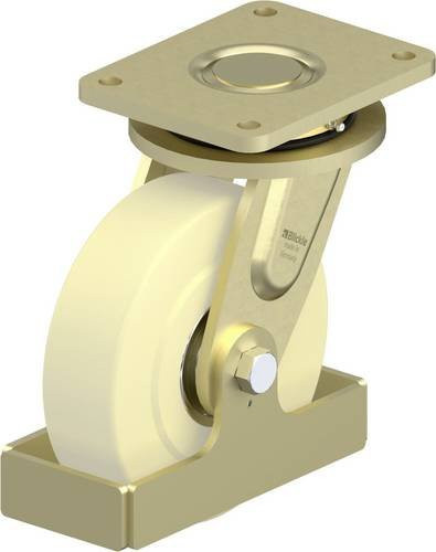 Blickle Schwerlast-Lenkrolle LS-GSPO 200K-35-FS in Beige und Multicolour mit 200 mm Rad-Durchmesser und 3000 kg Tragfähigkeit - Bild 1