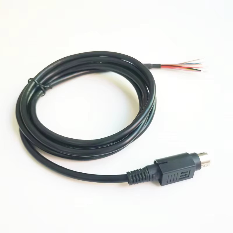 BETTCONN Mini DIN 9 Pin Typ B zu blanken Drähten Datenkabel in Schwarz - Bild 2