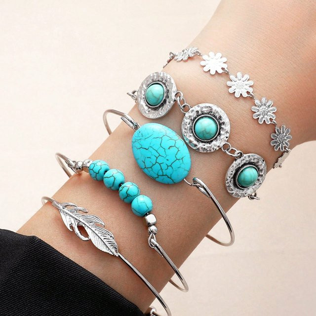 MTMA Armband Set, Perlen, Zinklegierung, bunt, Damen - Bild 1