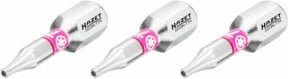 Hazet Schraubendreher-Bit TX T7H Tamper Resistant, 3er-Set, Silber - Bild 1