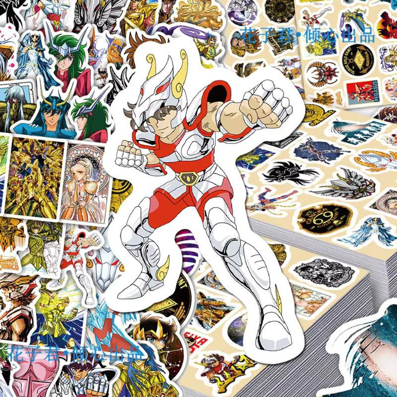 Bandai Saint Seiya Anime-Aufkleber, 101-teiliges Set, bunt - Bild 2