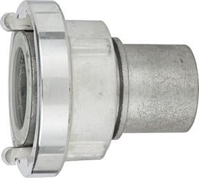 Riegler Storz-Kupplung Stutzen mit Schaleneinband aus Aluminium in Silber, Größe 75-B, LW 75 - Bild 1