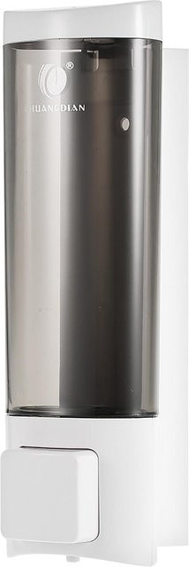 CHUANGDIAN Manueller Wand-Handseifenspender mit Pumpe für flüssiges Shampoo und Duschgel, Weiß - Bild 1