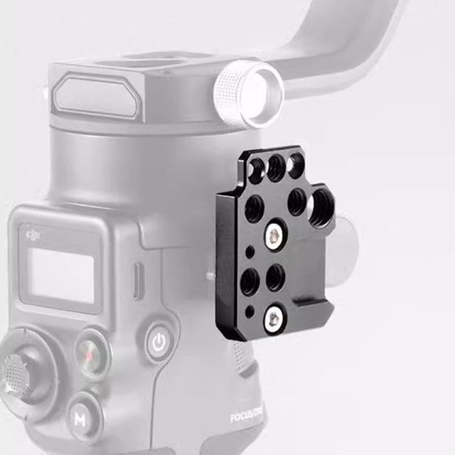 DJI NATO-Schiebe-Erweiterungsplatte mit 1/4 Cold Shoe Adapter für Gimbal-Stabilisatoren, Schwarz - Bild 1