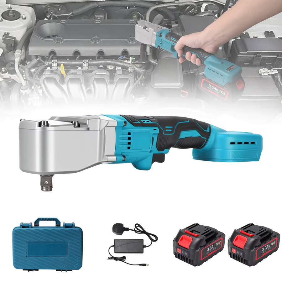Betuyoo Bürstenloser Elektrischer Ratschenschlüssel 1/2 Zoll mit 1050NM Drehmoment und 2 Batterien, Blau - Bild 4