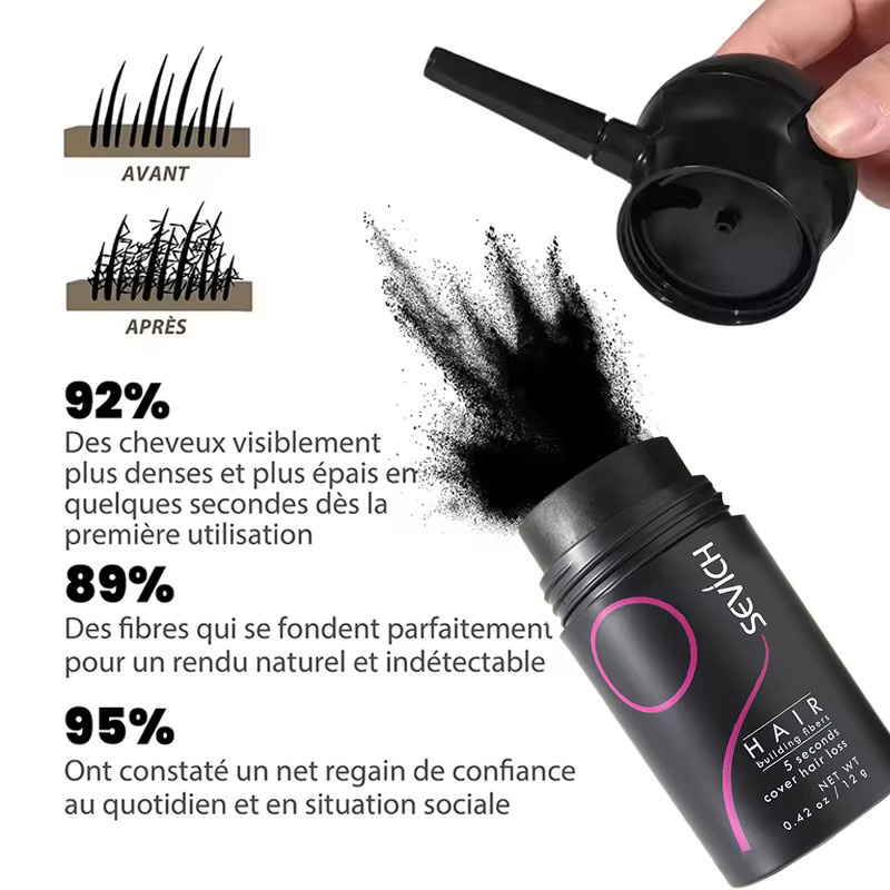 SEVICH Haarfaser-Set, Puder, 12g, Unisex, für feines Haar - Bild 2