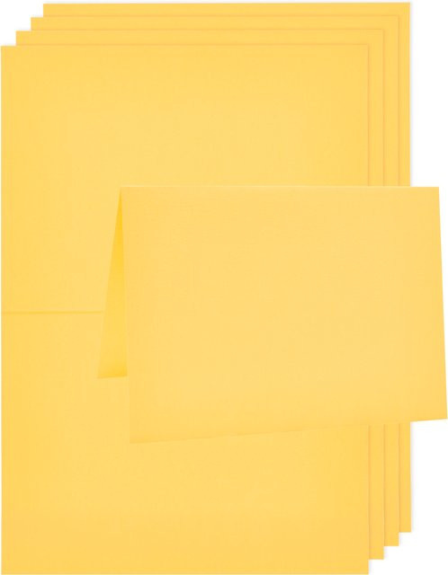 Rico Design Paper Poetry Luxury Karten Gelb A5 - Bild 1