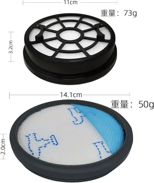 Rowenta Ersatz-Hepa-Filter ZR904301 in Weiß für Swift Power Cyclone RO2910 RO2913 RO2915 RO2932 RO2933 RO2957 RO2981 - Bild 1