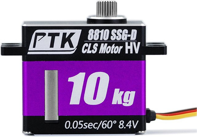 PTK MG-D10KG Geschwindigkeits-Servo, RC-Lenkservo-Motor, Edelstahlgetriebe, Programmierbarer Servo - Bild 1