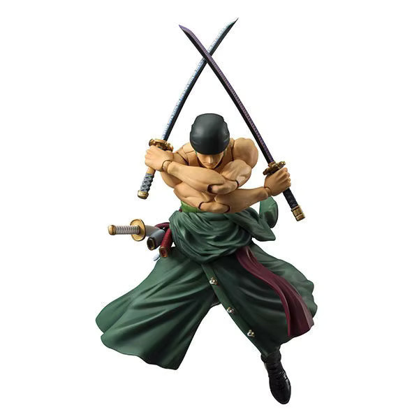 Bandai One Piece Roronoa Zoro Luffy, Actionfigur, 18cm, bewegliches Modell - Bild 2