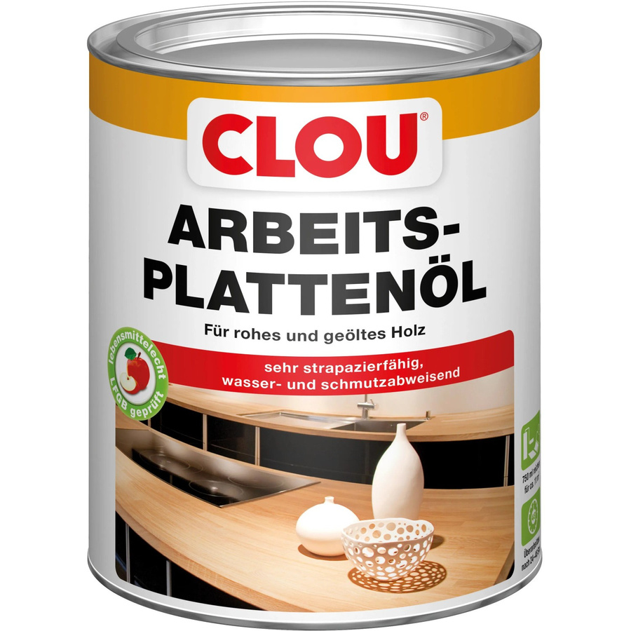 Clou Arbeitsplatten-Öl transparent, wasserabweisend und lebensmittelecht, 750 ml - Bild 2