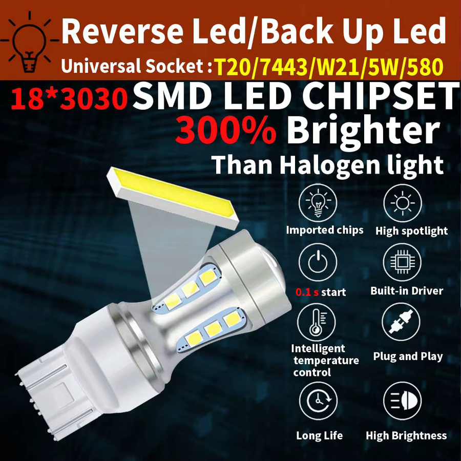 Neallor LED Bremslicht und Blinker Birnen Set T20 W21/5W 7443 580 WY21W für Auto und Motorrad 12V, 2 Stück - Bild 3