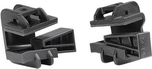 HellermannTyton Beam Clamp B Befestigungssockel steckbar Schwarz - Bild 1