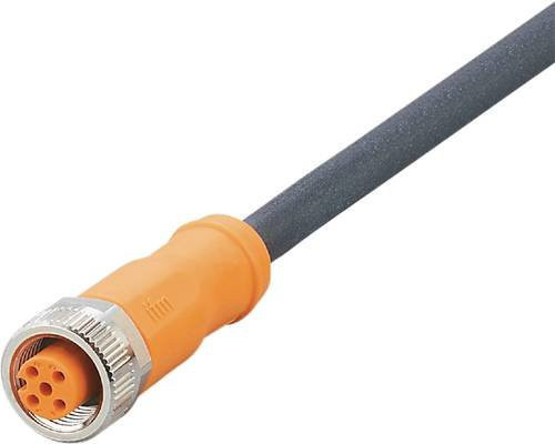 ifm Electronic Anschlussleitung EVC707 mit Buchse, gerade, 5 Pol, orange, Länge: 5 m - Bild 1