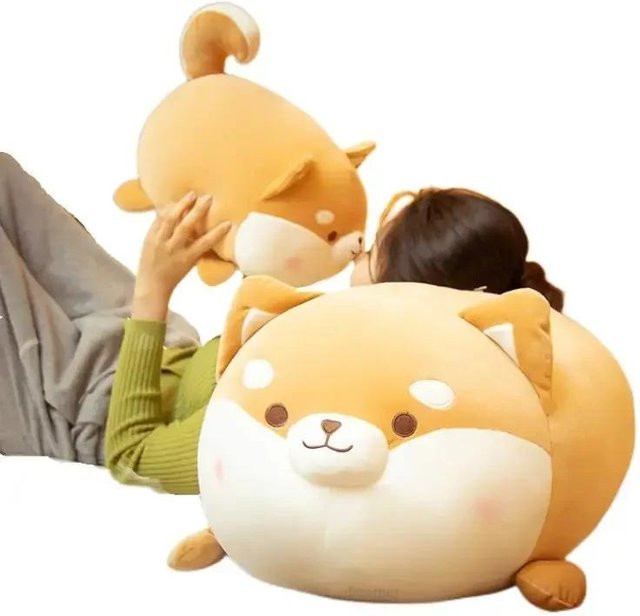 Binchi Fitness Kawaii Dicker Shiba Inu Hund Plüschtier, 50cm, ab 14 Jahren - Bild 1