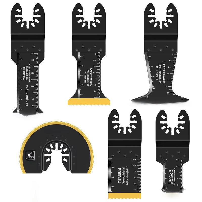 Titan Oszillierende Sägeblätter Kit für Multitools zum Schneiden von Metall, Holz, Nägeln und Schrauben mit Plunge Cutting und Flush Cut Funktion - Bild 4