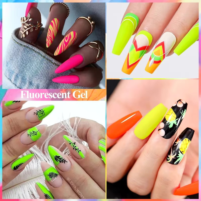 MSRUIOO Gel-Nagellack, Neon, Glänzend, 8 ml - Bild 5