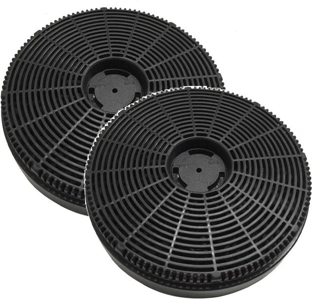 NEG Original Aktivkohlefilter GF09 im 2er Set für NEG3660WH Dunstabzugshauben, Schwarz - Bild 1
