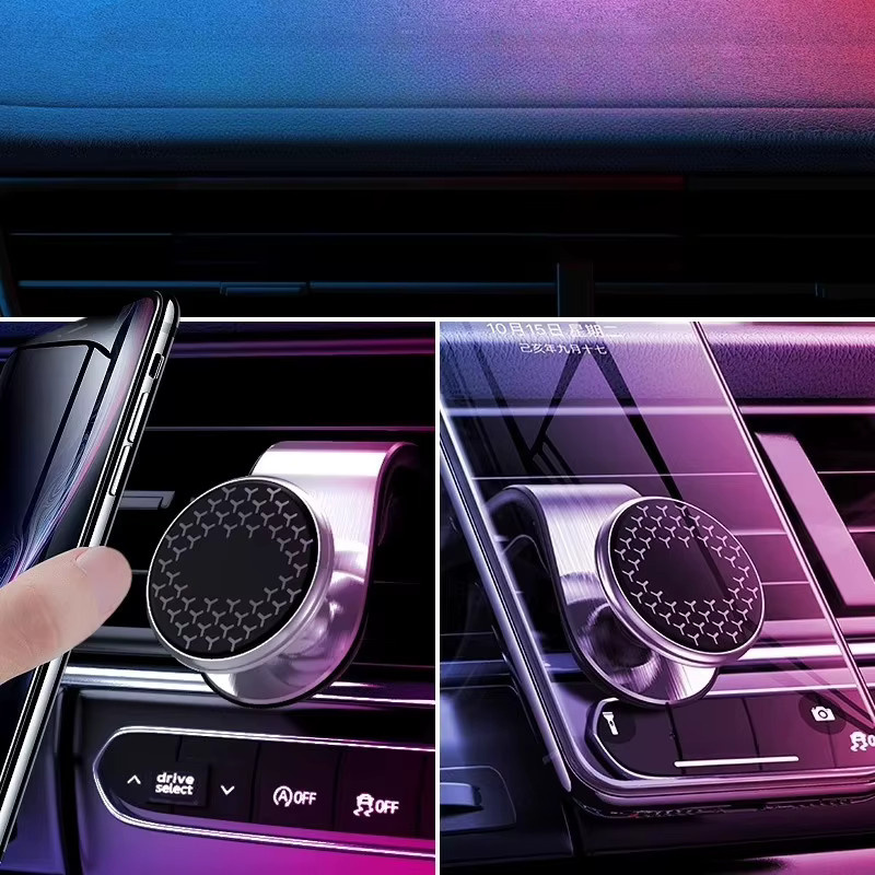 LCARS Magnetischer Handyhalter für die Autolüftung mit Verriegelungsclip, 360 Grad drehbar und universell passend für alle Handys - Bild 2