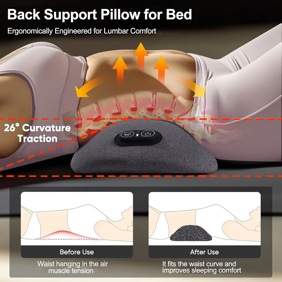 Okayso 3-in-1 Rückenmassagegerät mit Wärme- und Vibrationsmassage, Unisex - Bild 4