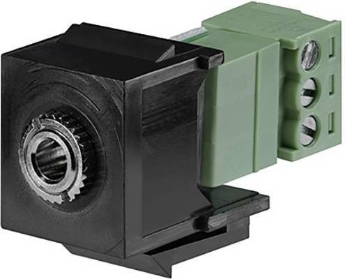 Rutenbeck KMK-MK sw Adapter mit 3,5 mm Jack in Schwarz - Bild 1