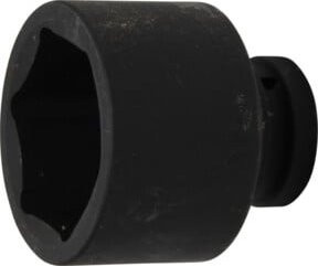 BGS Kraft-Steckschlüssel-Einsatz Sechskant 5865, Antrieb Innenvierkant 25 mm (1 Zoll), Schlüsselweite 65 mm, Schwarz - Bild 1