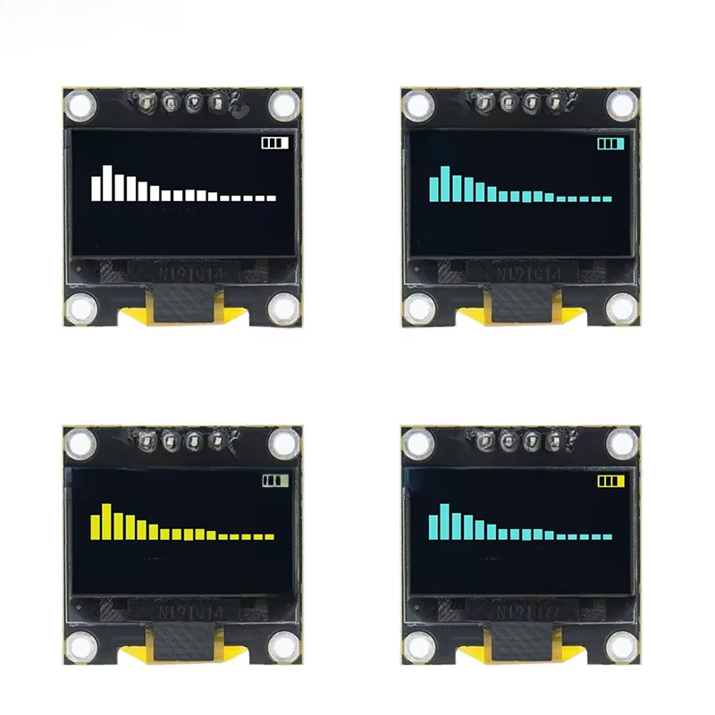 DIYUSER 0,96 Zoll OLED SSD1306 Anzeigemodul 128x64 IIC I2C LCD-Bildschirmplatine in Weiß, Blau und Gelb für Arduino - Bild 3