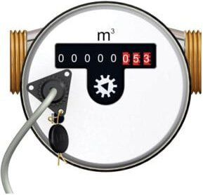 Flamco Impulswasserzähler in Weiß, 1 Impuls pro 10 l - Bild 1