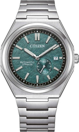 Citizen Armbanduhr, Automatik, Titanium, Grün, 41 mm, Herren