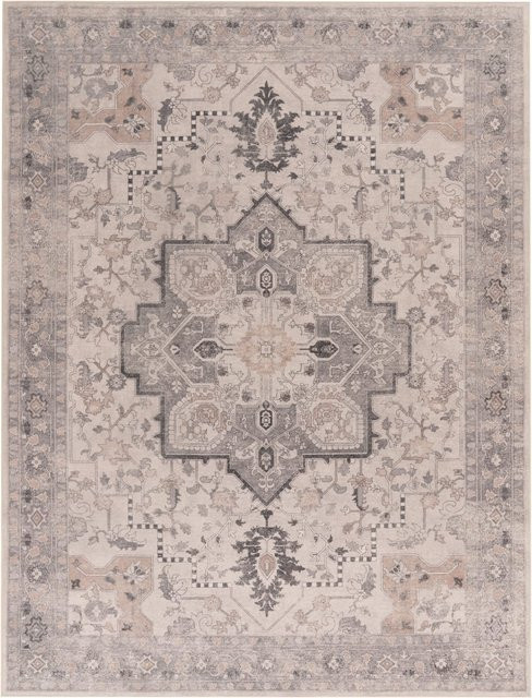 Waschbarer Teppich Sami in Beige mit orientalischem Vintage Design, B/T: 120 x 160 cm - Bild 1